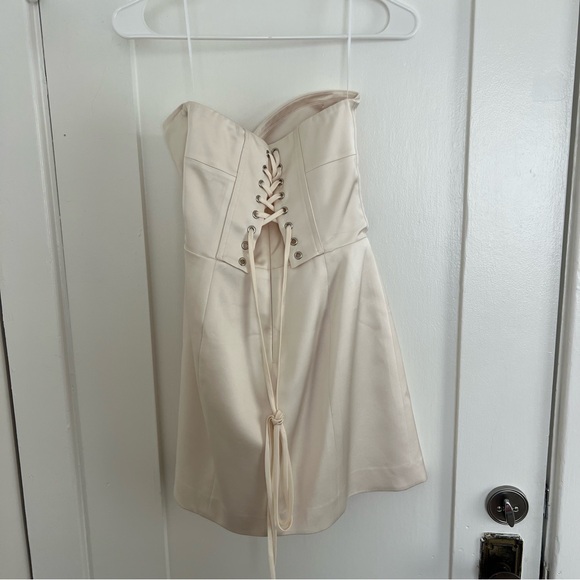 Reformation Pacie Stain Strapless Corset Dress - Picture 3 of 7